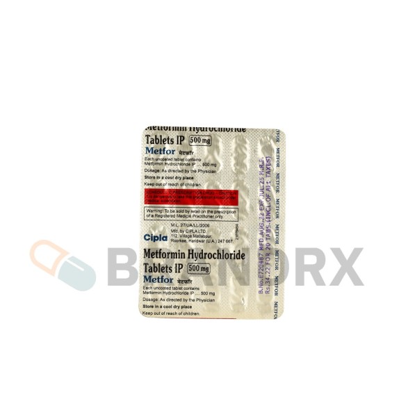 Metfor 500 mg Cipla