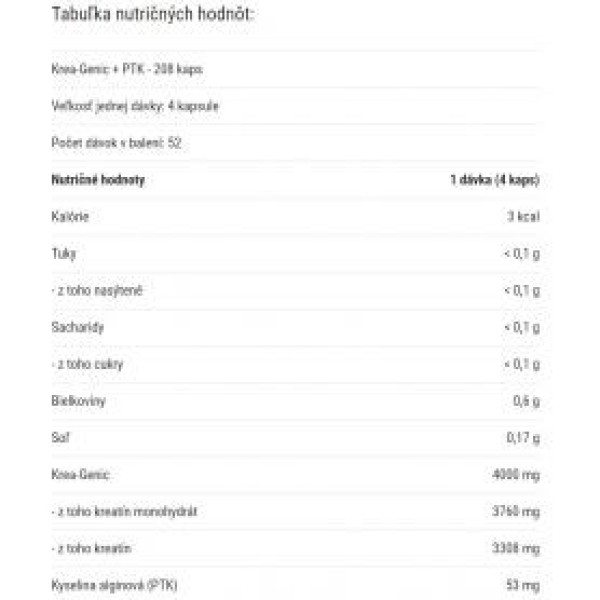 WEIDER - KREA-GENIC + PTK 208 tabs Weider